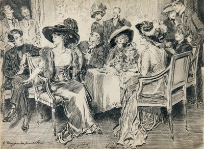 Her Poise, Her Unconsciousness, the Winning Simplicity of Her Manner Were Noticed Everywhere by Charles Dana Gibson